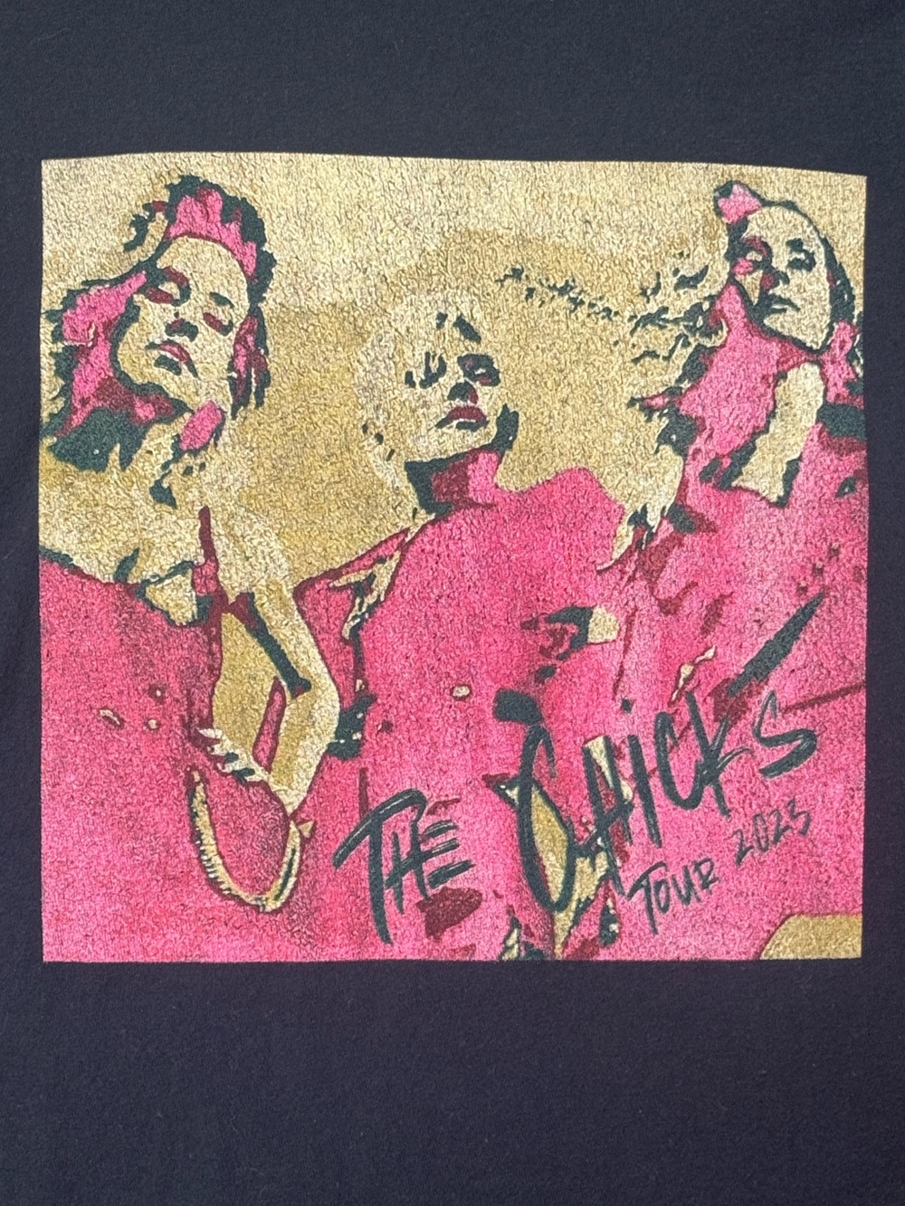 Tultex The Chicks Tour 2023 Graphic Cotton Band T-shirt Large 21”